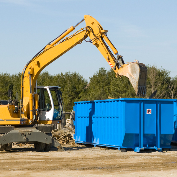 what size residential dumpster rentals are available in Chippewa County Wisconsin